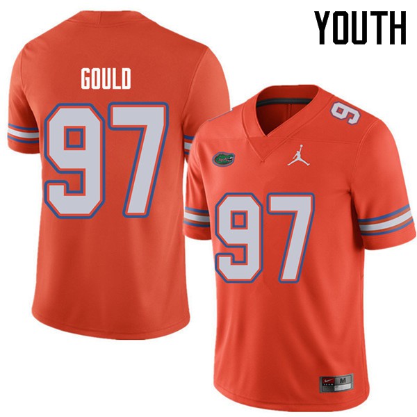 Jordan Brand Youth #97 Jon Gould Florida Gators College Football Jersey Orange